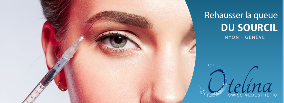 Rehausse de la queue du sourcil Rehausse de la queue du sourcil